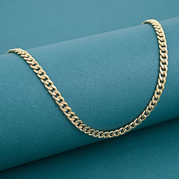 Shop Lc 10K Yellow Gold Miami Cuban Chain Necklace (24 Inches) (3.7mm 7.4 Grams)