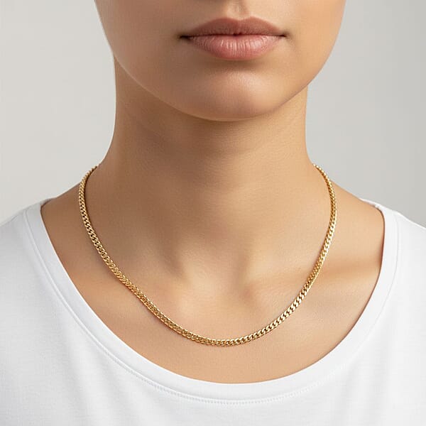 Shop Lc 10K Yellow Gold Miami Cuban Chain Necklace (24 Inches) (3.7mm 7.4 Grams)