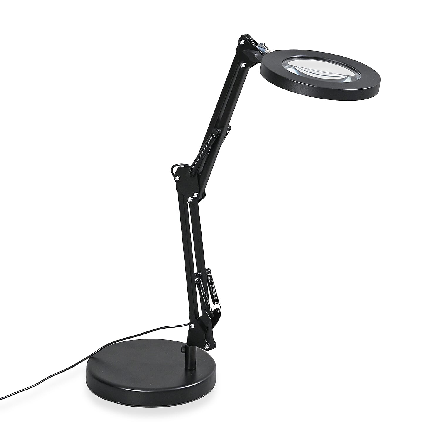 shop lc 12X Magnifying Glass with 72 LED Light 5 Color Modes and Stand (Powered by USB Ccable)