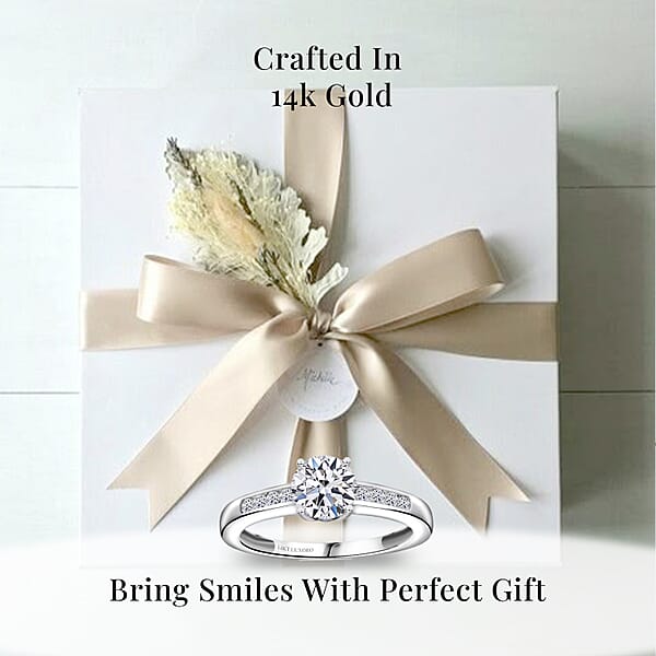 Shop Lc 14K White Gold Luxuriant Lab Grown Diamond G-H SI Ring 1.25 Ctw