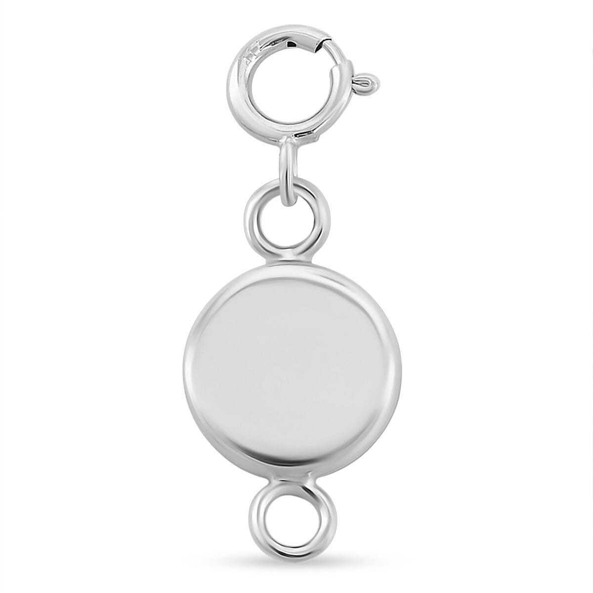 shop lc 14K White Gold Magnetic Lock with Ring Spring Lock (1.80 g)