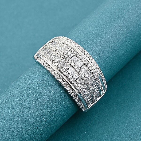Shop Lc 14K White Gold White Diamond Ring (5 G) 1.00 Ctw