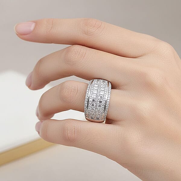 Shop Lc 14K White Gold White Diamond Ring (5 G) 1.00 Ctw