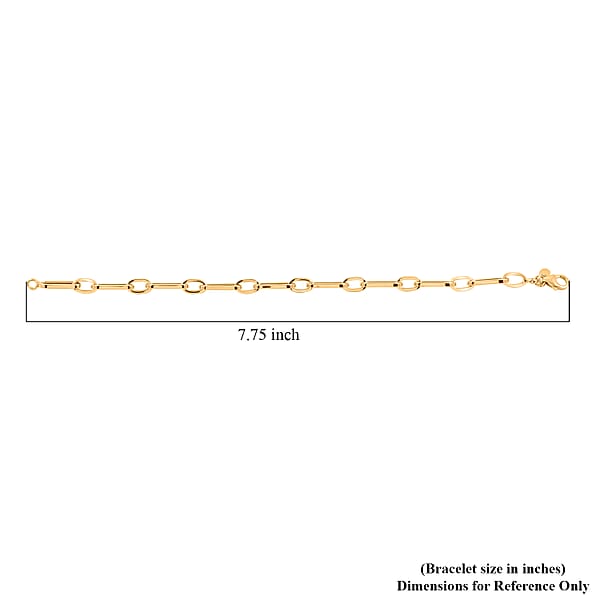 Shop Lc 14K Yellow Gold 5mm Paperclip Bracelet (7.50 In) 3.60 Grams
