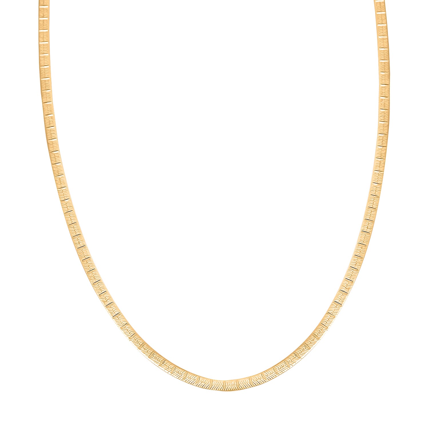 shop lc 14K Yellow Gold Over Sterling Silver Textured Square Necklace 18 Inches 3.70 Grams