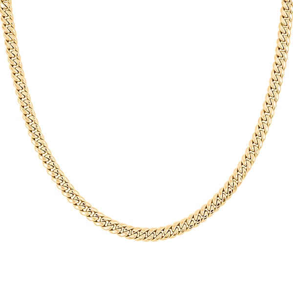 Shop Lc 18K Yellow Gold 6mm Miami Necklace 22 Inches 12.06 Grams