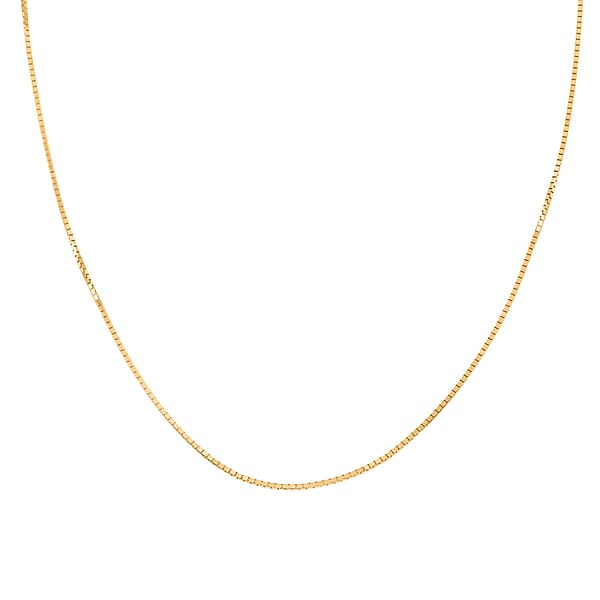 Shop Lc 18K Yellow Gold Box Chain Necklace 16 Inches 3 Grams