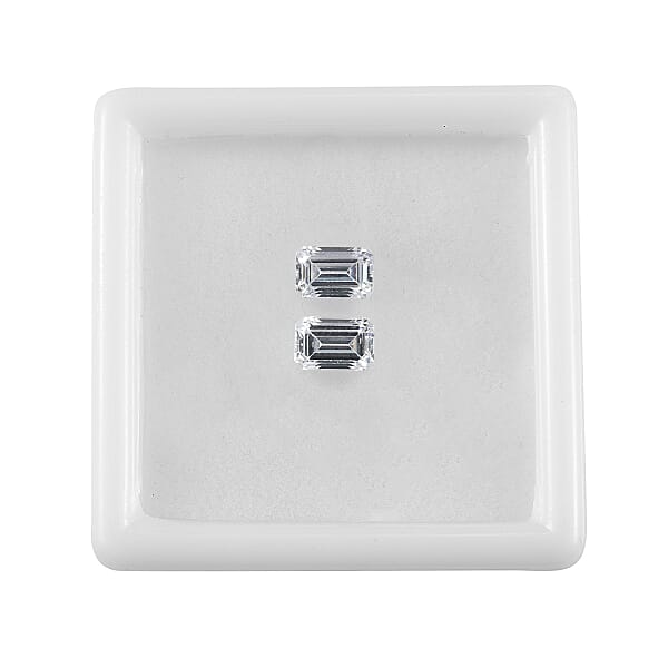 Shop Lc 2.06 Ctw Octagon Cut Swarovski Zirconia Loose Stone (Set Of 2) (6x4 Mm)