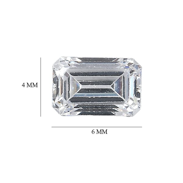 Shop Lc 2.06 Ctw Octagon Cut Swarovski Zirconia Loose Stone (Set Of 2) (6x4 Mm)