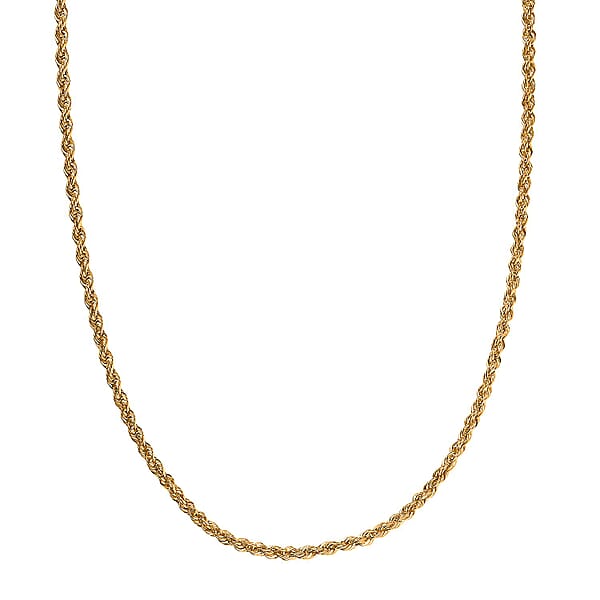 Shop Lc 2.20mm Rope Chain Necklace In 22K Yellow Gold 4.45 Grams 20 Inches
