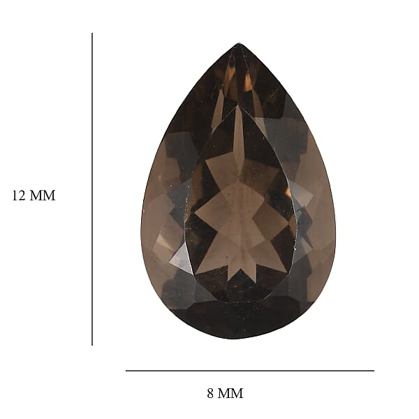 Shop Lc 2.23 Ctw Pear Cut Smoky Quartz Loose Gemstone (12x8 Mm)