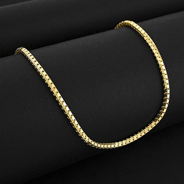 Shop Lc 2.5mm Modena Box Chain Necklace In 10K Yellow Gold 8 Grams 20 Inches