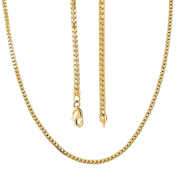 Shop Lc 2.5mm Modena Box Chain Necklace In 10K Yellow Gold 8 Grams 20 Inches