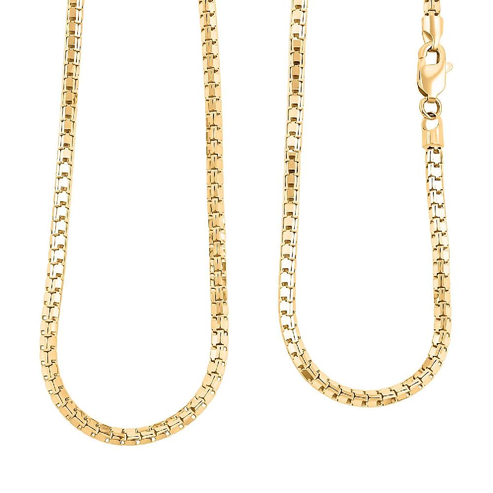 shop lc 2.5mm Modena Box Chain Necklace in 10K Yellow Gold 8 Grams 20 Inches