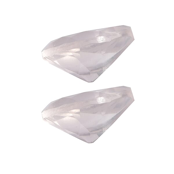 Shop Lc 2.77 Ctw Pear Cut Rose Quartz Loose Gemstone (Set Of 2) (9x7 Mm)