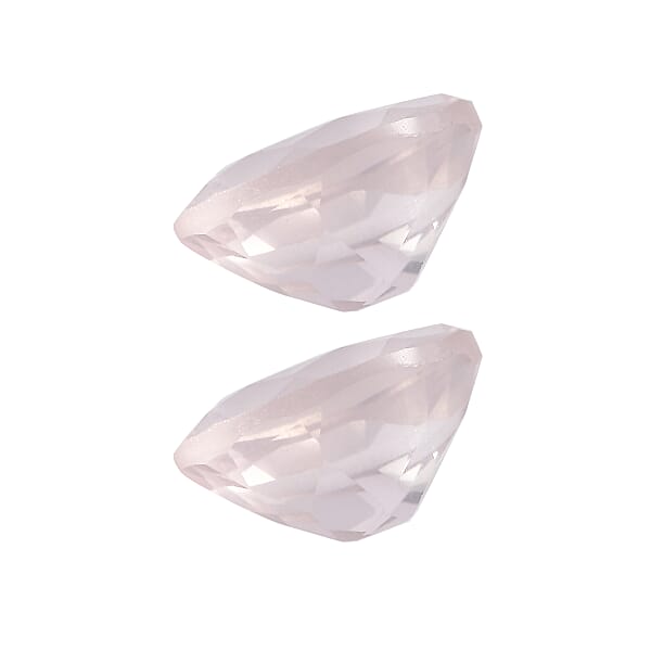 Shop Lc 2.92 Ctw Oval Cut Rose Quartz Loose Gemstone (Set Of 2) (9x7 Mm)