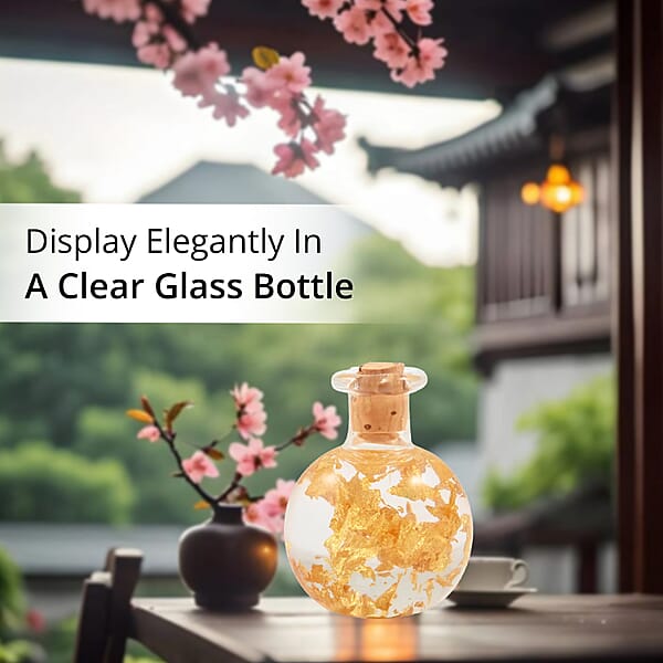 Shop Lc 22K Gold Fortuna Flakes In Glass Bottle Handmade In Spain