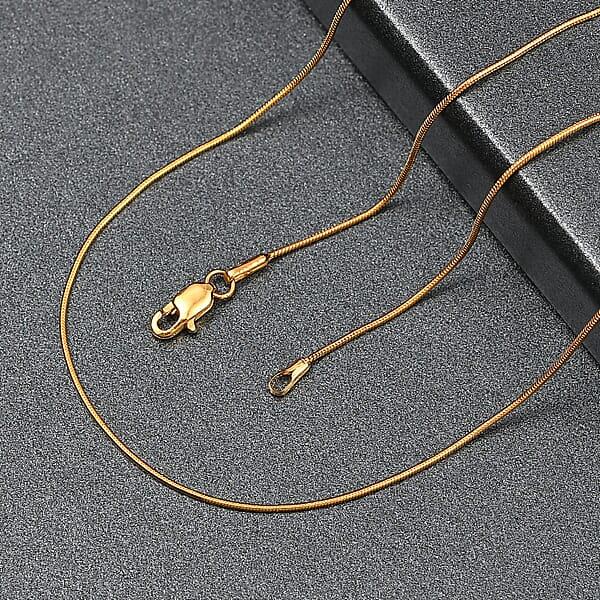 Shop Lc 22K Yellow Golden Serpent Chain Necklace 20 Inches 4.16 Grams