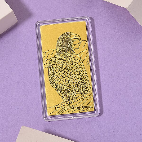 Shop Lc 24K Gold Bald Eagle Emboss Sheet 55x30mm 100mg