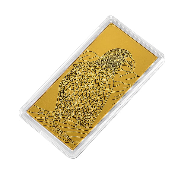 Shop Lc 24K Gold Bald Eagle Emboss Sheet 55x30mm 100mg