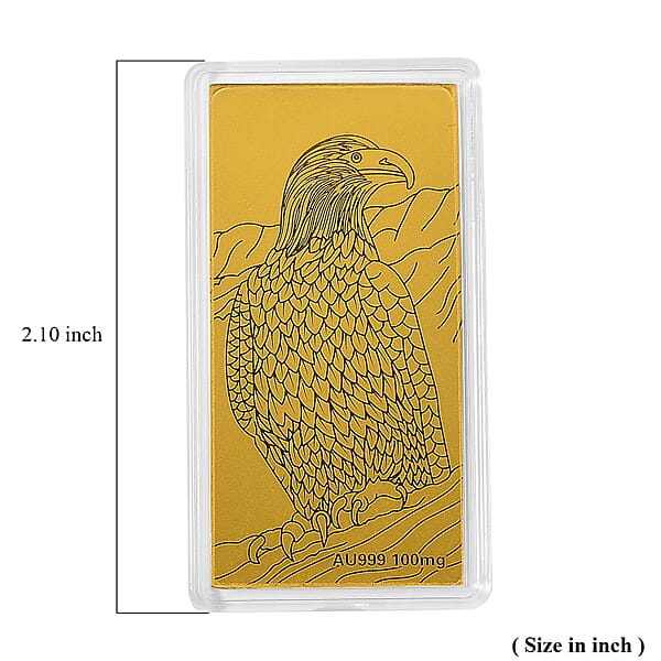 Shop Lc 24K Gold Bald Eagle Emboss Sheet 55x30mm 100mg