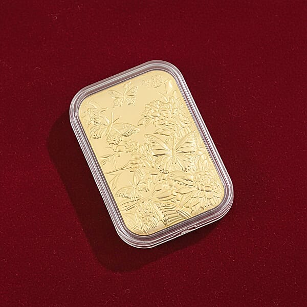 Shop Lc 24K Gold Butterfly Family With Rose Embossed Sheet 10mg (Del. In 10-12 Days)