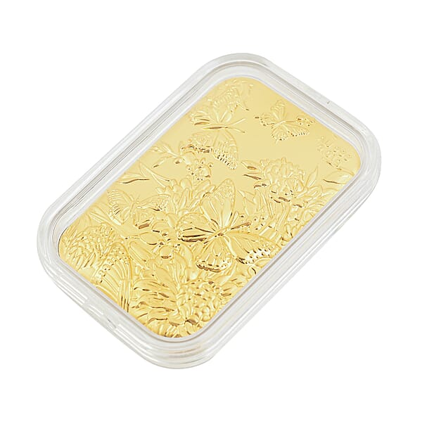 Shop Lc 24K Gold Butterfly Family With Rose Embossed Sheet 10mg (Del. In 10-12 Days)