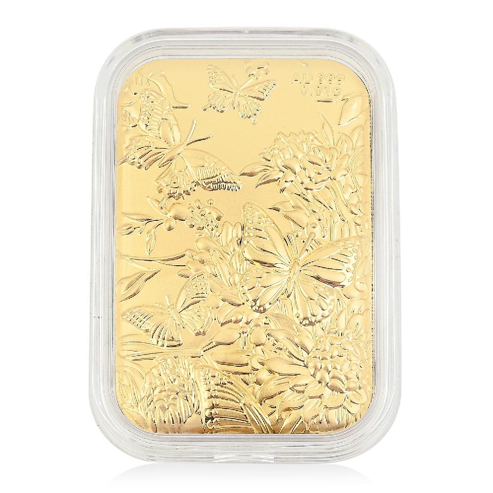 shop lc 24K Gold Butterfly Family with Rose Embossed Sheet 10mg (Del. in 10-12 Days)