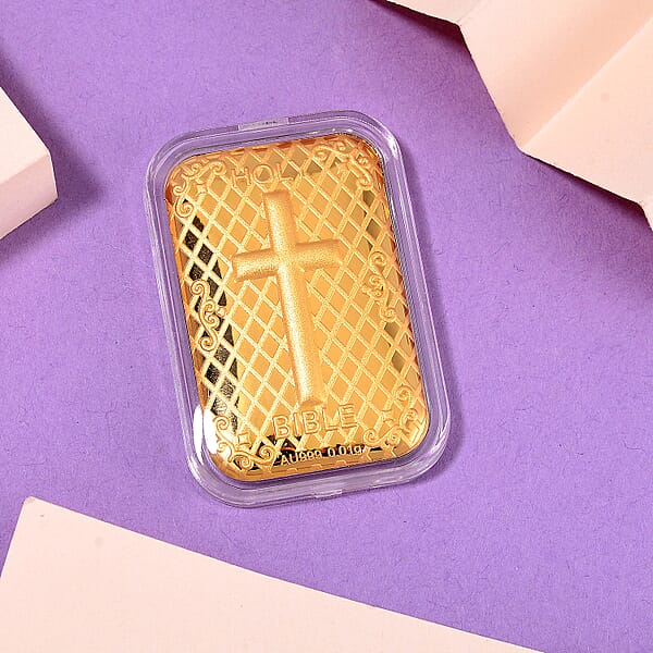 Shop Lc 24K Gold Holy Bible Emboss Sheet 31x45.5mm 10mg