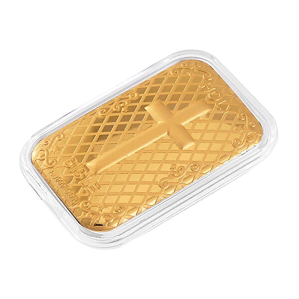 Shop Lc 24K Gold Holy Bible Emboss Sheet 31x45.5mm 10mg