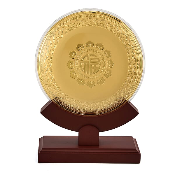 Shop Lc 24K Gold Journey Of Success And Prosperity Embossed Medallion-Style Ornament – 160mm (50mg)