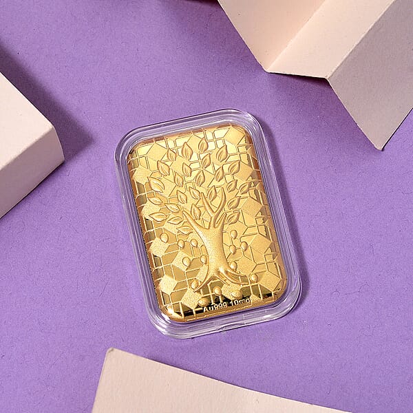 Shop Lc 24K Gold Tree Of Life Emboss Sheet 31x45.5mm 10mg