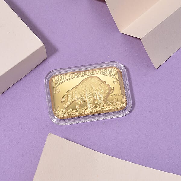 Shop Lc 24K Golden Bison Tribute Emboss Sheet 31x45.5mm 10mg