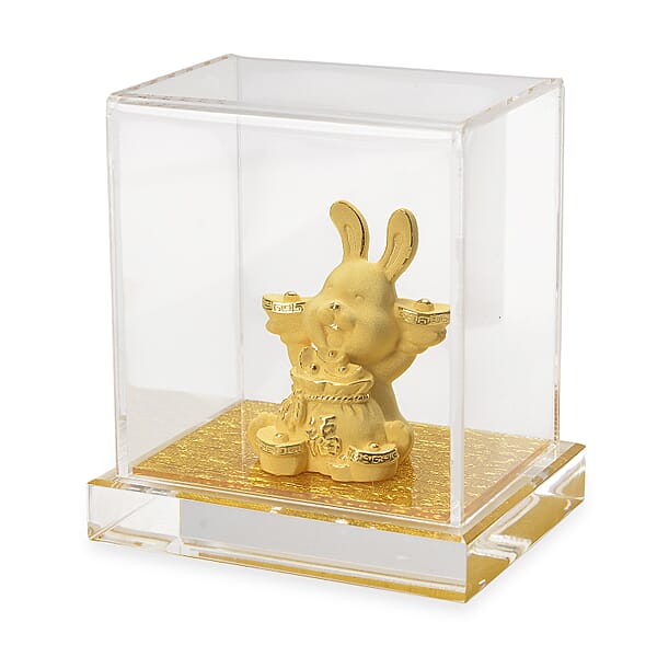 Shop Lc 24K Golden Blessings Fu Rabbit Collectible Ornament 10mg
