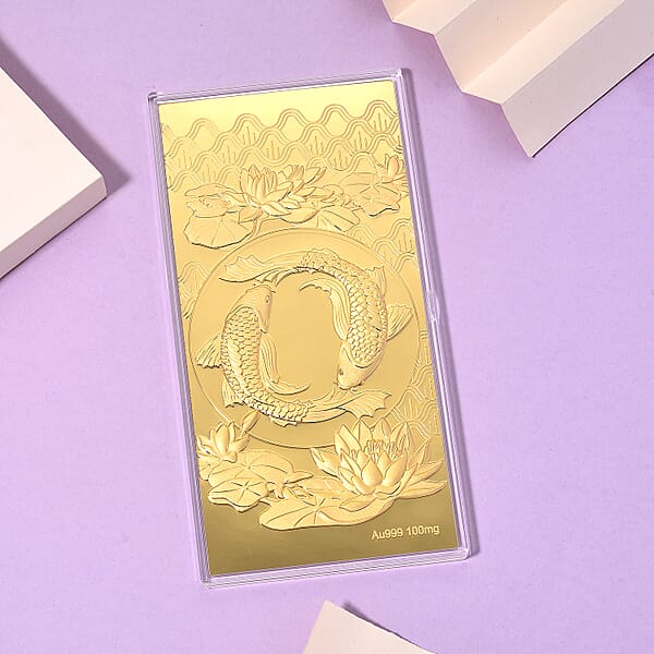 shop Lc 24K Golden Blessings Of The Golden Koi Embossed Sheet 100 Mg