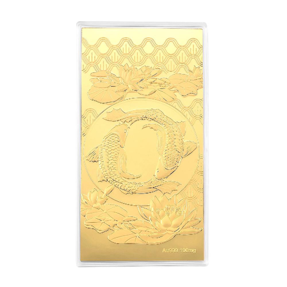 shop lc 24K Golden Blessings of the Golden Koi Embossed Sheet 100 mg shop lc 24K Golden Blessings of the Golden Koi Embossed Sheet 100 mg