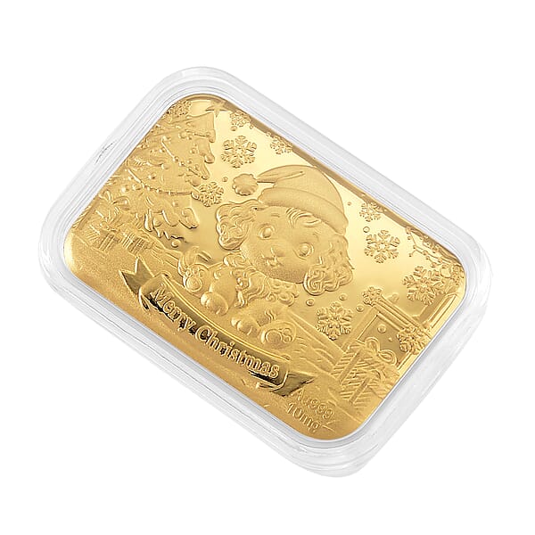 Shop Lc 24K Golden Christmas Santa’s Puppy Emboss Sheet (31x45.5mm) 10mg