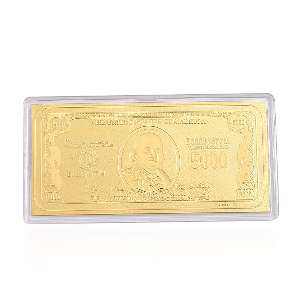 Shop Lc 24K Golden Currency Of Fortune Emboss Sheet (103x49mm) 1g