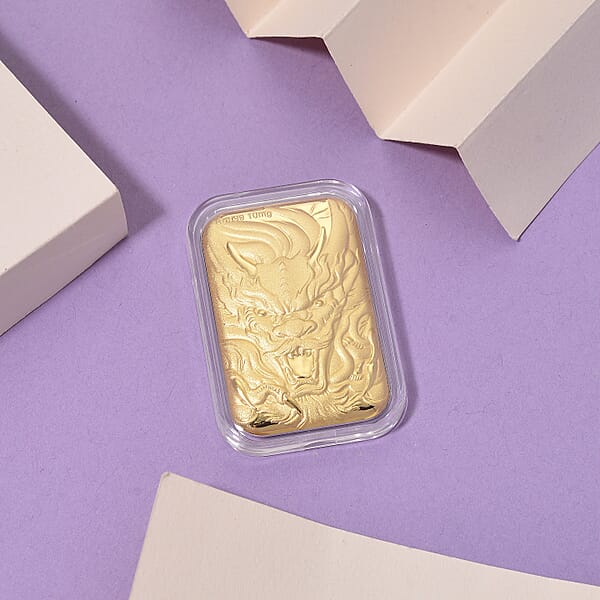 Shop Lc 24K Golden Dragon Emboss Sheet 31x45.5mm 10mg