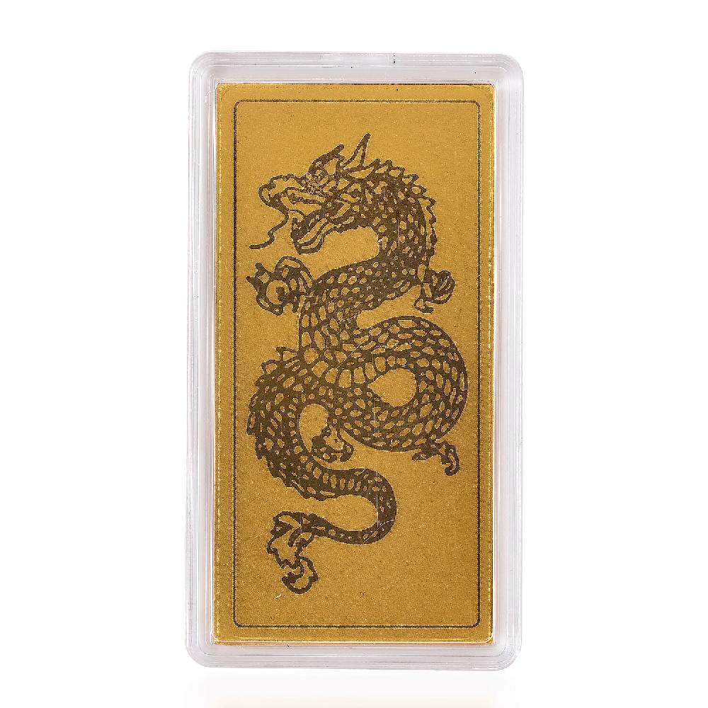 shop lc 24K Golden Dragon Emboss Sheet 55x30mm 100mg