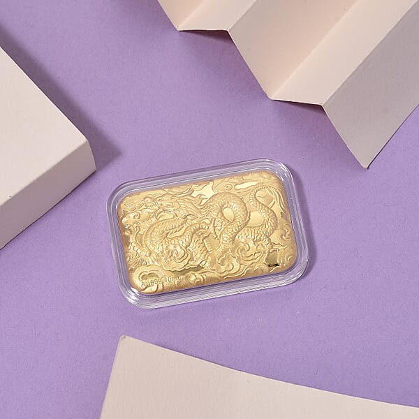 Shop Lc 24K Golden Dragon Embossed Sheet (41x26mm) 10mg