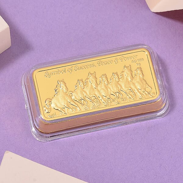 Shop Lc 24K Golden Fortune Seven Horse Emboss Sheet 40x20mm (1g)