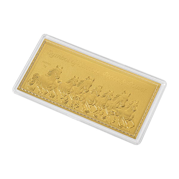 Shop Lc 24K Golden Fortune Seven Horses Emboss Sheet 103x49mm (1 G)