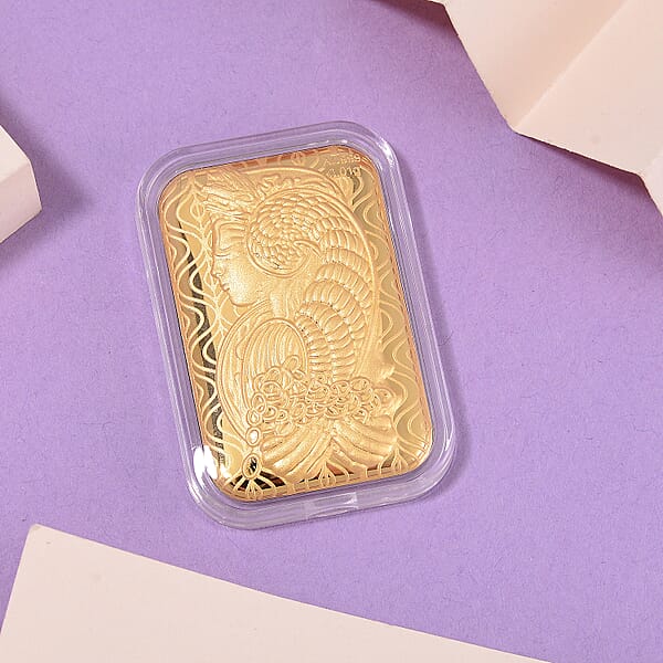 Shop Lc 24K Golden Lady Fortuna Blessing Emboss Sheet 31x45.5mm 10mg