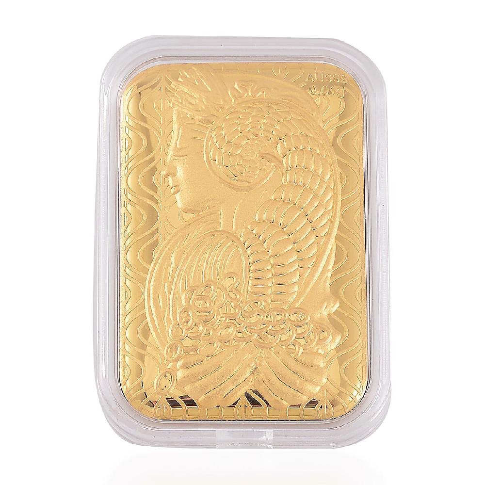 shop lc 24K Golden Lady Fortuna Blessing Emboss Sheet 31x45.5mm 10mg