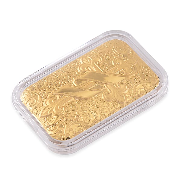 Shop Lc 24K Golden Line Of Faith Cross Emboss Sheet 31x45.5mm 10mg