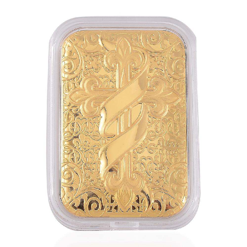 shop lc 24K Golden Line of Faith Cross Emboss Sheet 31x45.5mm 10mg