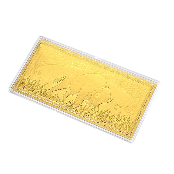 Shop Lc 24K Golden Pride Of American Buffalo Embossed Sheet (103mmx49mm) 1g