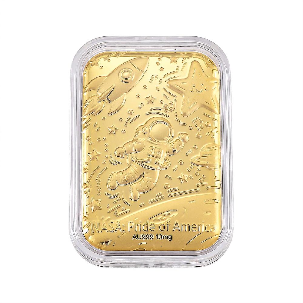 shop lc 24K Golden Pride of NASA Embossed Sheet 31x45.5mm 10mg