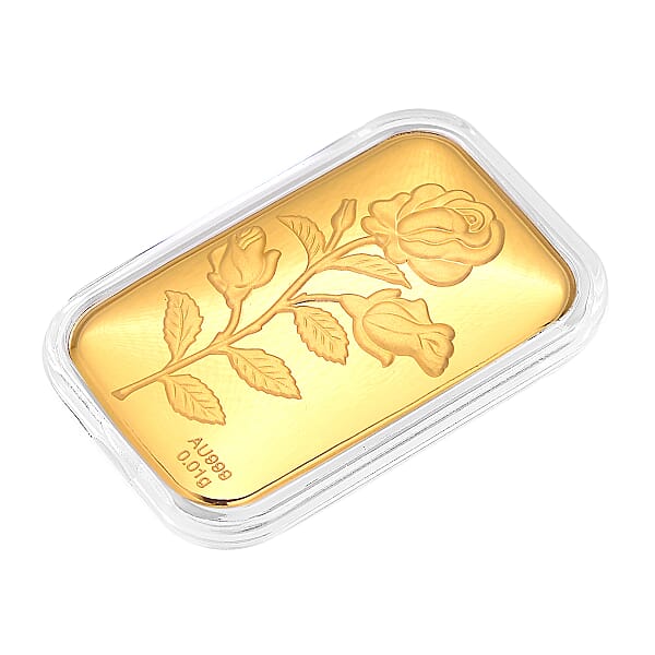 Shop Lc 24K Golden Rose Flower Emboss Sheet 31x45.5mm 10mg (Del. In 10-12 Days)